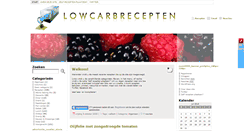 Desktop Screenshot of lowcarbrecepten.nl